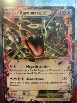 Shiny Rayquaza EX XY69 Pokemon Jumbo Card Black Star Promo Excellent TCG Rare - Image 1