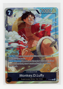 Monkey D Luffy P-075 Premium Card Collection Best Selection Vol. 3 Promo - Image 1