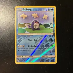 Poliwag 30/149 VLP Reverse Holo Cute Clouds Asako Ito Crocheted Art Pokemon Card - Image 1