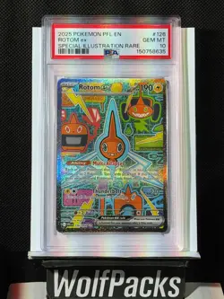 Pokemon Me02: Phantasmal Flames - Rotom #126 Special Illustration Rare PSA 10 - Image 1