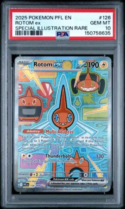 Pokemon Me02: Phantasmal Flames - Rotom #126 Special Illustration Rare PSA 10 - Image 4