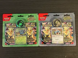 POKEMON ASCENDED HEROES ERIKA'S TANGELA & LARRY'S KOMALA BLISTER 2 PACKS - Image 1