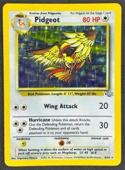 1999 Pokemon Jungle Pidgeot 8/64 Holo Rare WOTC Vintage - Image 1