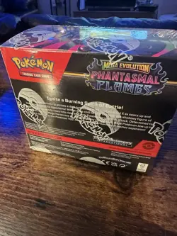 Phantasmal Flames Booster Box Pokemon TCG Mega Evolution Sealed English - Image 4