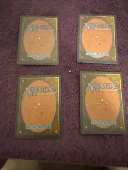Mtg Magic Chronicles Error lot of 4 dark ink saturation miscut smudging coloring - Image 2