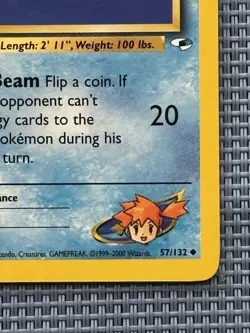 Pokemon Misty's Tentacool #57 Gym Heroes 1st Edition - Bedazzled Squid - Image 4