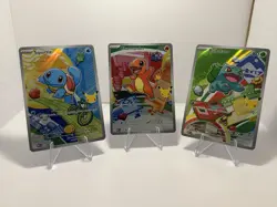 Pokemon First Partner Illustration Collection Series 1 Kanto Gen 1 Starters (B) - Image 1