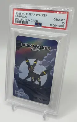 PSA 10 Umbreon 2025 Pokemon Center x Bear Walker Collection Card 517/1600 - Image 3