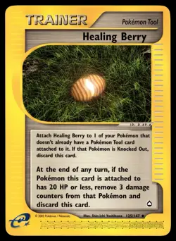 Healing Berry #125/147 Aquapolis Pokemon Near Mint or Better - Image 1