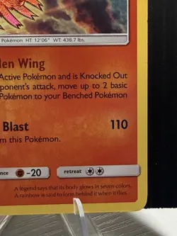 Pokemon Shining Ho-Oh SM70 SM Holo Promo 130 HP English 2017 - Image 4