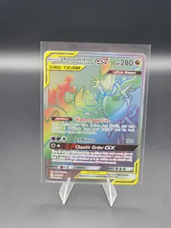 Pokemon Naganadel & Guzzlord GX 260/236 Sm-Cosmic Eclipse Secret Rare TAG TEAM … - Image 1