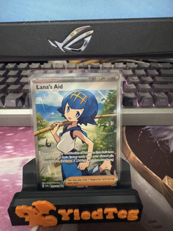 Lanas Aid 207/167 Near Mint Full Art Trainer Pokemon TCG Twilight Masquerade TWM - Image 1