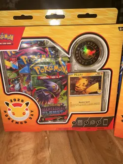 TCG Pokemon Day 2026 Pikachu promo 30th anniversary SET OF 2 factory sealed - Image 2
