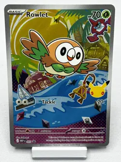 Pokemon 1st Partner 30th Anniversary Gen 7 Set (Rowlet, Kitten, Popplio) NM - Image 2