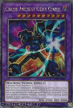 YUGIOH MP24-EN042 Chaos Ancient Gear Giant Quarter Century Secret Rare 1st Editi - Image 1