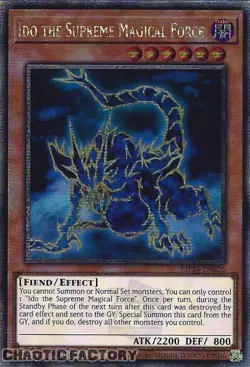 YUGIOH MP24-EN026 Ido the Supreme Magical Force Quarter Century Secret Rare 1st - Image 1