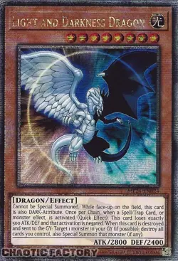 YUGIOH MP24-EN024 Light and Darkness Dragon Quarter Century Secret Rare 1st Edit - Image 1