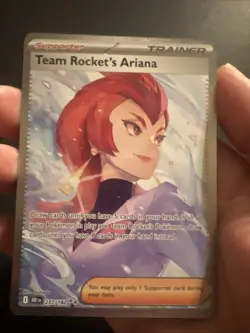 Pokemon Team Rockets Ariana Sir 237/182 Scarlet and Violet Destined Rivals - Image 3