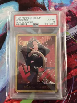PSA 10 GEM MT One Piece CCG Don!! Card Hancock Gold EB03 JP 2025 Graded - Image 1