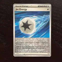 Jet Energy 190/193 Pokemon Paldea Evolved SV02 Reverse Holo Uncommon Card NM - Image 1