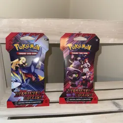 Pokemon New Destined Rivals Scarlet & Violet Sleeved 2 Booster Pack Ships Today - Image 1