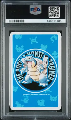 1998 POKEMON BLUE VERSION PLAYING CARDS 10 OF DIAMONDS #128 TAUROS PSA 10 - Image 2