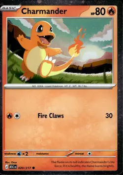 Charmander (Cosmos Holo) 020/217 Miscellaneous Cards & Products Pokemon Holo NM - Image 1