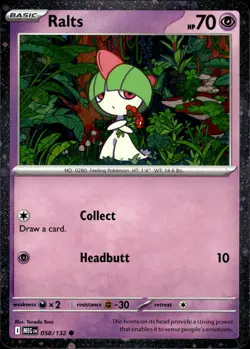 RALTS (COSMOS HOLO) 058/132 HOLO MISCELLANEOUS CARDS & PRODUCTS POKEMON NM - Image 1