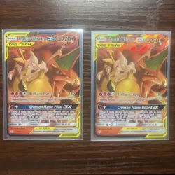Two Near-Mint Pokemon TCG Charizard Braixen GX Card 22/236 Sm-Cosmic Eclipse - Image 1