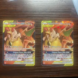 Two Near-Mint Pokemon TCG Charizard Braixen GX Card 22/236 Sm-Cosmic Eclipse - Image 2