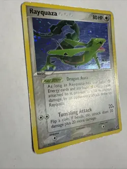 Rayquaza EX Deoxys Holo Rare SWIRL 22/107 Pokemon Cards TCG - MP - Image 2