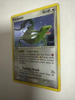 Rayquaza EX Deoxys Holo Rare SWIRL 22/107 Pokemon Cards TCG - MP - Image 3