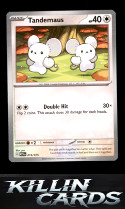 Tandemaus 013/015 Pokemon Promo McDonald's Promos 2023 Card NM - Image 1