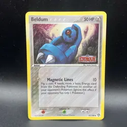 Beldum Pokemon TCG EX Power Keepers Reverse Holo Stamped Card #45/108 LP - Image 1