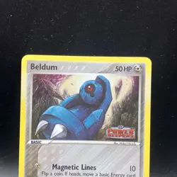Beldum Pokemon TCG EX Power Keepers Reverse Holo Stamped Card #45/108 LP - Image 5