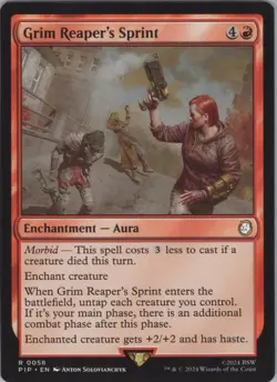 MTG Normal Grim Reaper's Sprint R Universes Beyond: Fallout 58 NM - Image 1