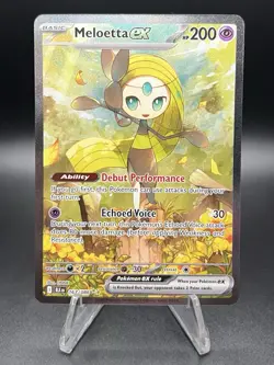 Pokemon TCG Meloetta EX 167/086 Special Illustration Rare Holo Black Bolt - Image 1