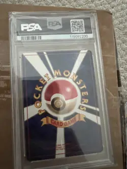 1997 Pokemon Rainbow Energy Holo Japanese Rocket PSA 9 - Image 2