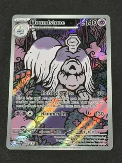 Houndstone 145/132 Illustration Rare ME01: Mega Evolution Pokemon TCG NM - Image 1