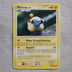 Pokemon Platinum 82/127 Mareep - Common - Moderately Played - Image 1