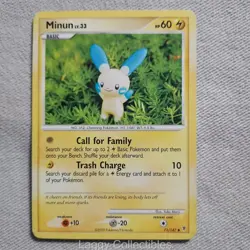 Pokemon Supreme Victors 71/147 Minun - Uncommon - Heavily Played - Image 1