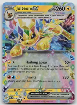 Jolteon ex 030/131 Holo Double Rare Prismatic Evolutions Pokemon Holo NM - Image 1