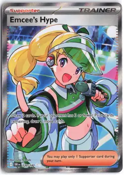 Emcee's Hype 220/182 Ultra Rare Destined Rivals Pokemon NM - Image 1