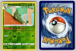 Metapod 002/192 Reverse Holo Uncommon Rebel Clash Pokemon NM - LP - Image 3