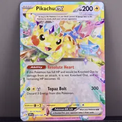 Pokemon Pikachu ex 057/191 Surging Sparks Ultra Rare NM Tera - Image 1