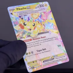 Pokemon Pikachu ex 057/191 Surging Sparks Ultra Rare NM Tera - Image 3