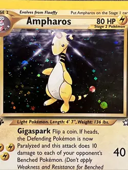 🔥🟥Pokemon🟦🔥Ampharos 1st Edition 1/111 Neo Genesis Holo Rare 2000 NM - Image 3
