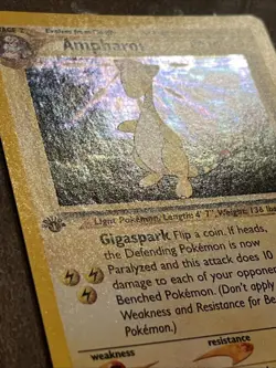 🔥🟥Pokemon🟦🔥Ampharos 1st Edition 1/111 Neo Genesis Holo Rare 2000 NM - Image 4