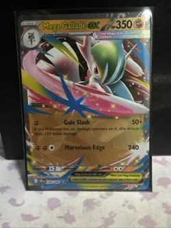 Mega Gallade ex 48/86 Double Rare Pokemon Chaos Rising ME04 NM - Image 1