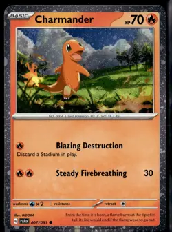 Charmander 007/091 Cosmos Holo Common Pokemon Near Mint - Image 1